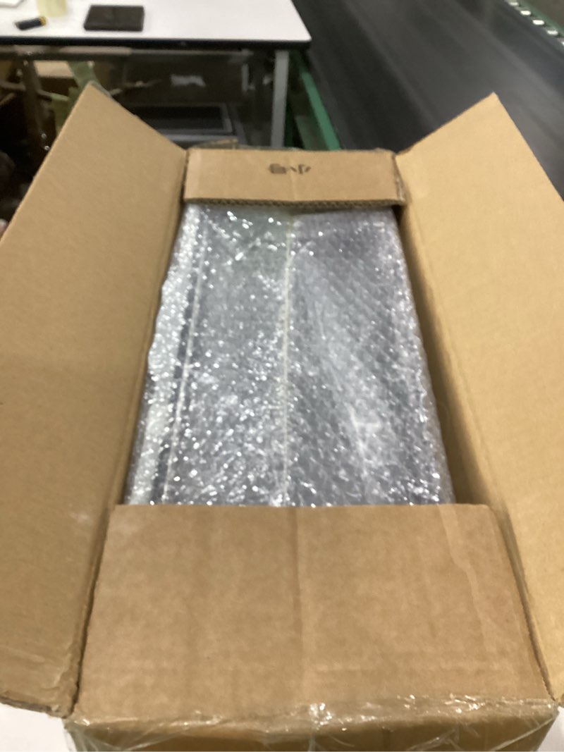 Condition photo showing New/Like New for Henkelion Stainless Steel Cat Litter Box with Lid, 20" L x 14.2" W x 11.8" H, Extra Large Litter Box for Big Cats with High Sided, Anti-Urine Leakage, Easy Cleaning, Include Cat Mat and Scoop