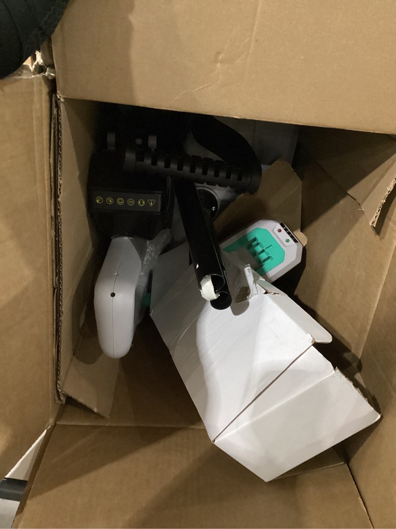 Condition photo showing As Is for Litheli Cordless Snow Shovel, 20V 12-Inch Battery Powered Snow Thrower, Battery Snow Blower with Auxiliary Handle, with 4.0Ah Li-ion Battery & Charger