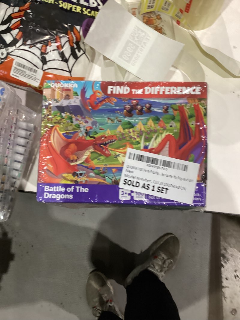 Condition photo showing New/Like New for 100 Piece Puzzles for Kids Ages 4-6 – 3 Floor Puzzles for Toddlers 3-5 by QUOKKA – Toy for Learning Pirates & Constructions & Animals for 6-8 yo – Jigsaw Toddler Game for Boy and Girl