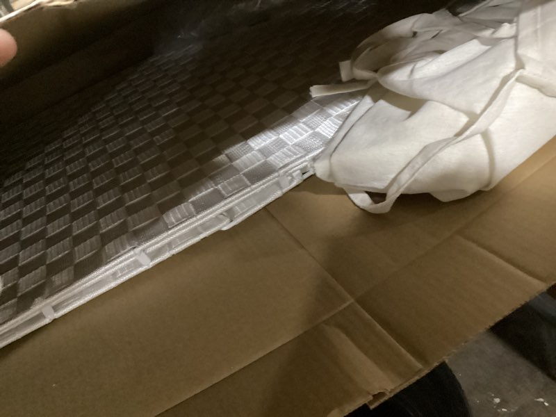 Condition photo showing Good Condition for YOUDENOVA Handwoven Laundry Basket Hamper with Removable Bag and Lid, Collapsible Clothes Hamper with Handle, White 90L White