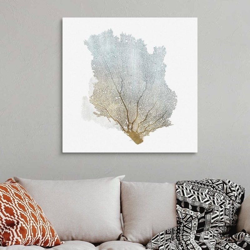 Delicate Coral I On Canvas by Isabelle Z Painting