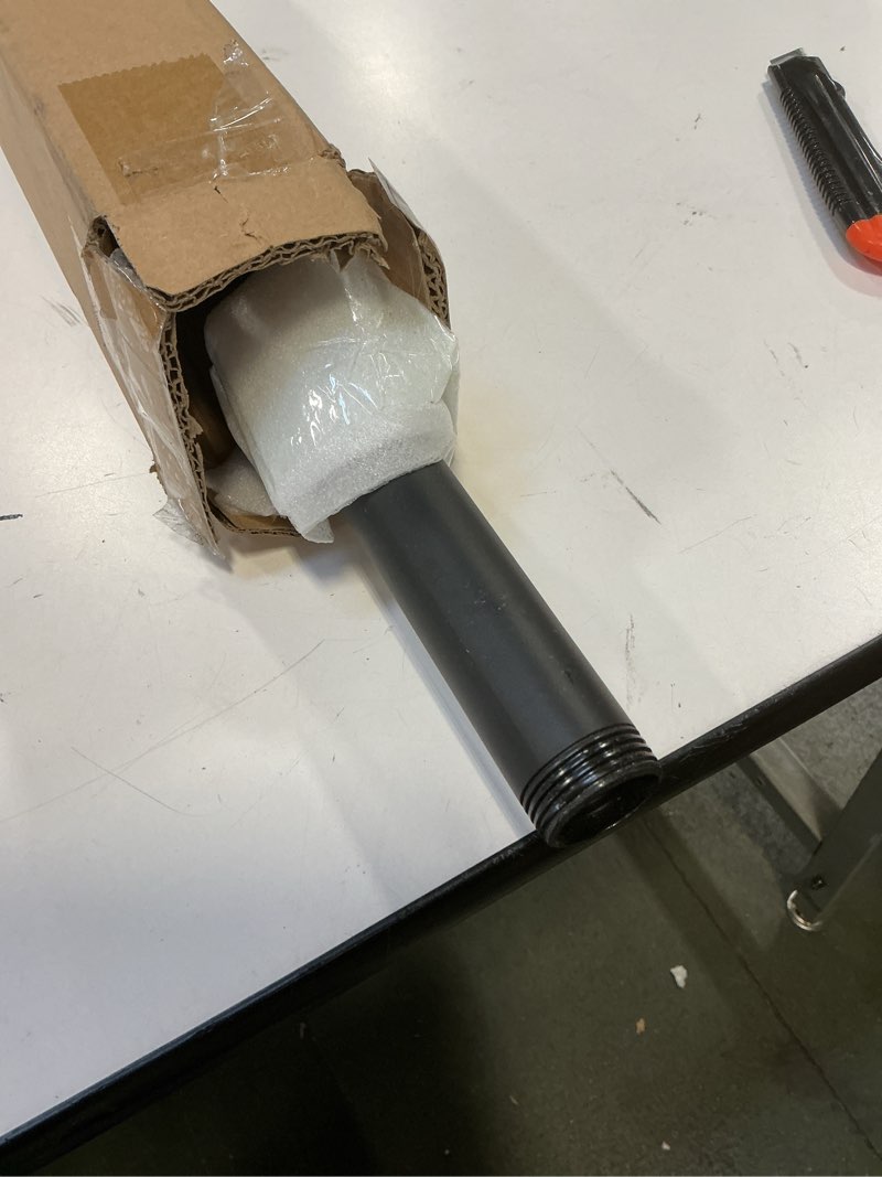 Condition photo showing New/Like New for Pipe Stair Handrail, 3 Ft Metal Staircase Handrail, Black Galvanized Industrial Iron Hand Rail for Indoor & Outdoor Wall Mount Support, Wall Hand Railing,Safety Handle, Steps Baluster(HR01)