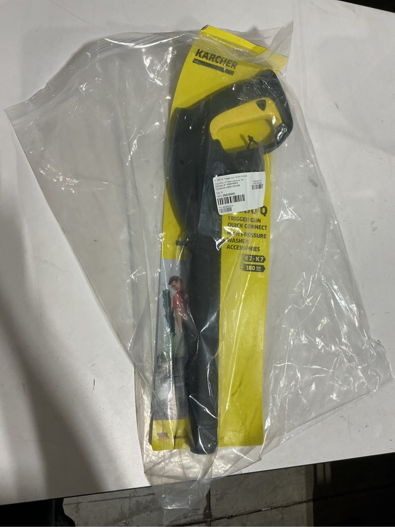 Condition photo showing As Is for g 160 trigger gun with clip connect for k2 to k7 pressure washers