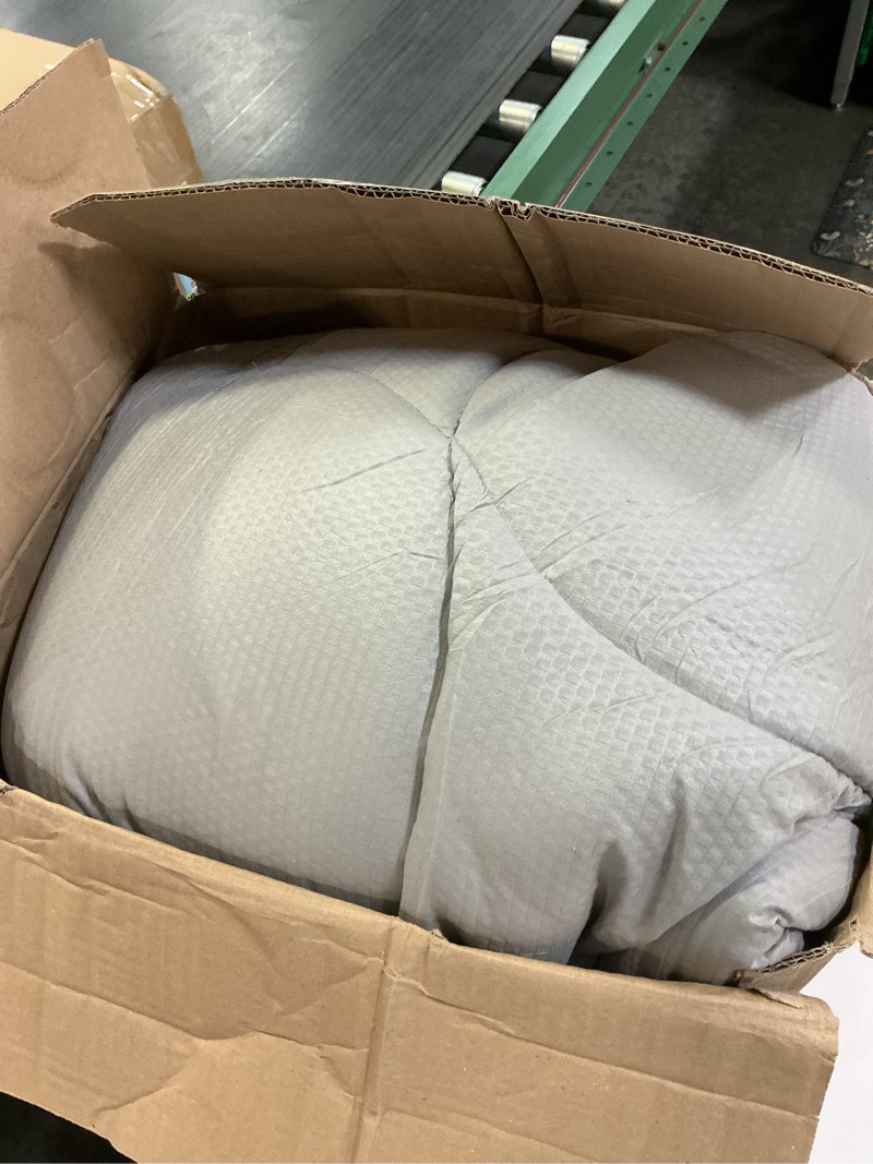 Condition photo showing As Is for bedsure full size mattress topper - pillow top full size mattress protector with 8-21 inches deep pocket, 800 gsm extra thick waterproof bed pad fitted, soft bed cover for home, bedroom, hotel - white white full