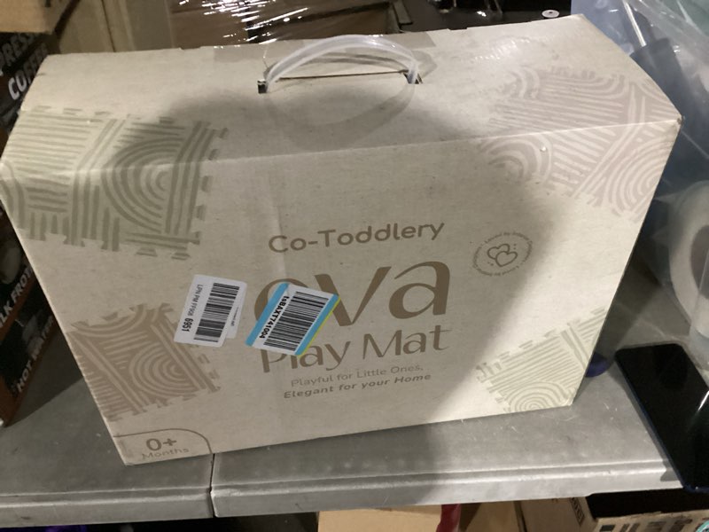 Condition photo showing New/Like New for Baby Play Mat – Premium Foam Playmat for Babies & Toddlers, 67" x 48", Neutral Modern Look, Easy-Clean & Non-Toxic, Decor-Friendly Baby Floor Play Mat for Any Room. Co-Toddlery Warm Beige