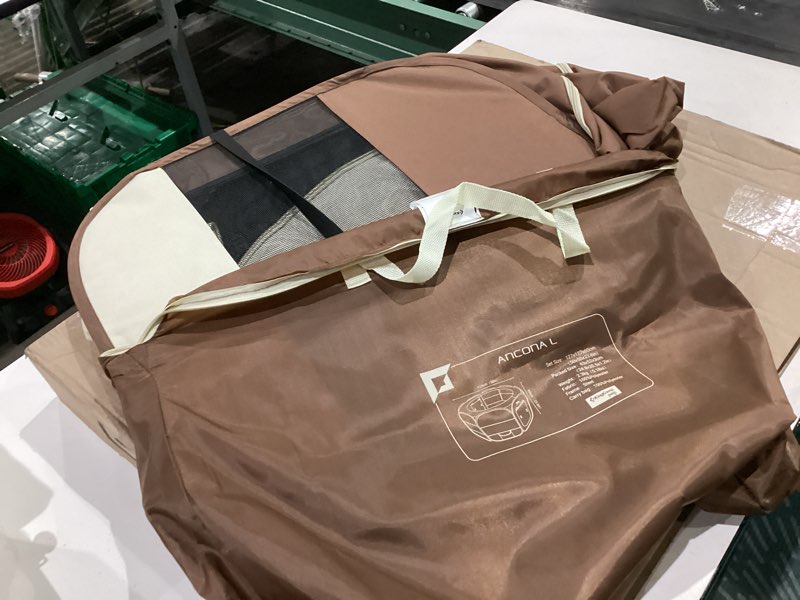 Condition photo showing Good Condition for kingcamp dog playpen, portable foldable cat kitten puppy tent crates 29"/36"/50" pop up pet playpen with zippered bottom & cover for indoor outdoor use (x-large, khaki) playpen khaki playpen-extra large (50"x50"x23.6")