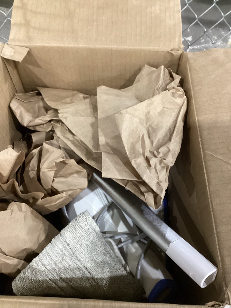 Condition photo showing As Is for MISSING PARTS AND USED AND NOT TESTED SENMO Steam Mop, 14-in-1 Detachable Steam Cleaner for Home and Floor, 1300W 228°F Deep Cleaning MultiPurpose Floor Steamer with 14 Attachments for Hardwood Floors, Tile, Grout, Furniture, Carpet, Wall White