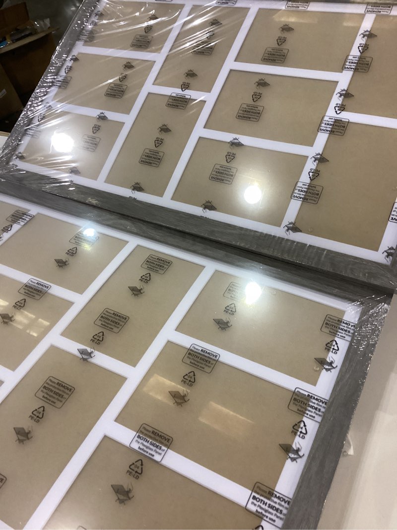 KSROECUD 13x21 Collage frame with 10 Openings 4X6 Pictures, Multiple Picture Frame with Mat, Wall or