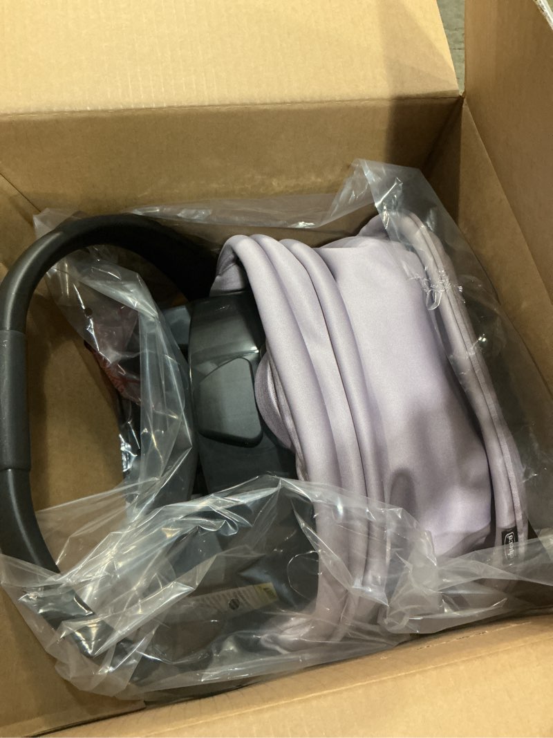 Condition photo showing New/Like New for chicco keyfit max cleartex infant car seat and base, rear-facing seat for infants 4-30 lbs., infant head and body support, compatible with chicco strollers, baby travel gear | lupine/purple lupine keyfit max