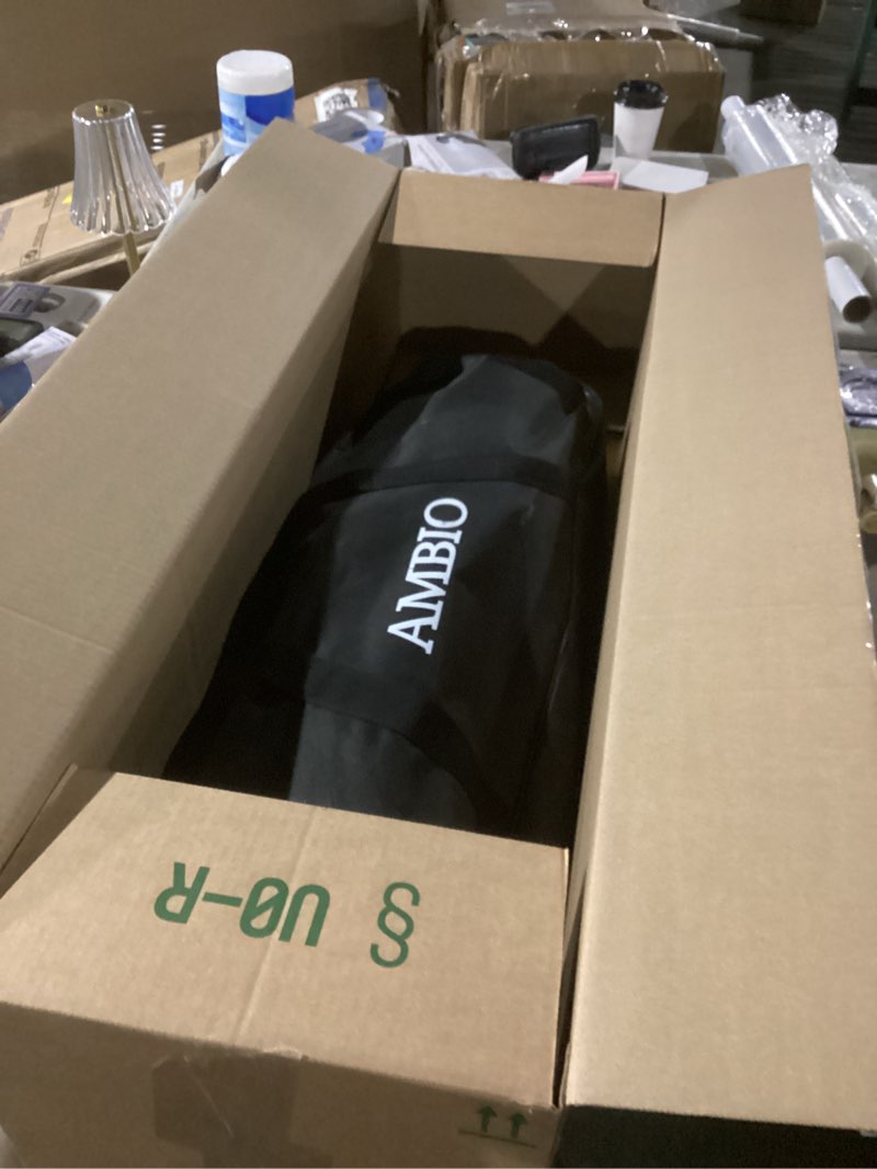 ambio snowshoes for men women youth, light weight aluminum snow shoes with carrying tote bag green 30"(without poles)