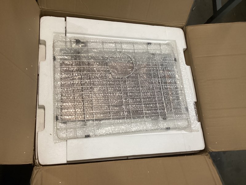 Condition photo showing New/Like New for 25x22 Drop In Kitchen Sink with Faucet Combo - 25 Inch Single Bowl Kitchen Sink and Faucet Combo Set, Stainless Steel Drop In Workstation Sinks with Accessories 25x22x10 Inch Stainless Steel