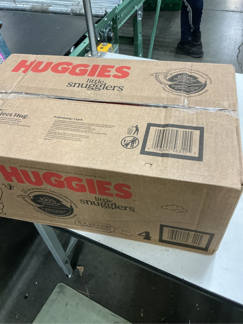 Condition photo showing New/Like New for huggies little snugglers disposable diapers - size 4 - 150ct