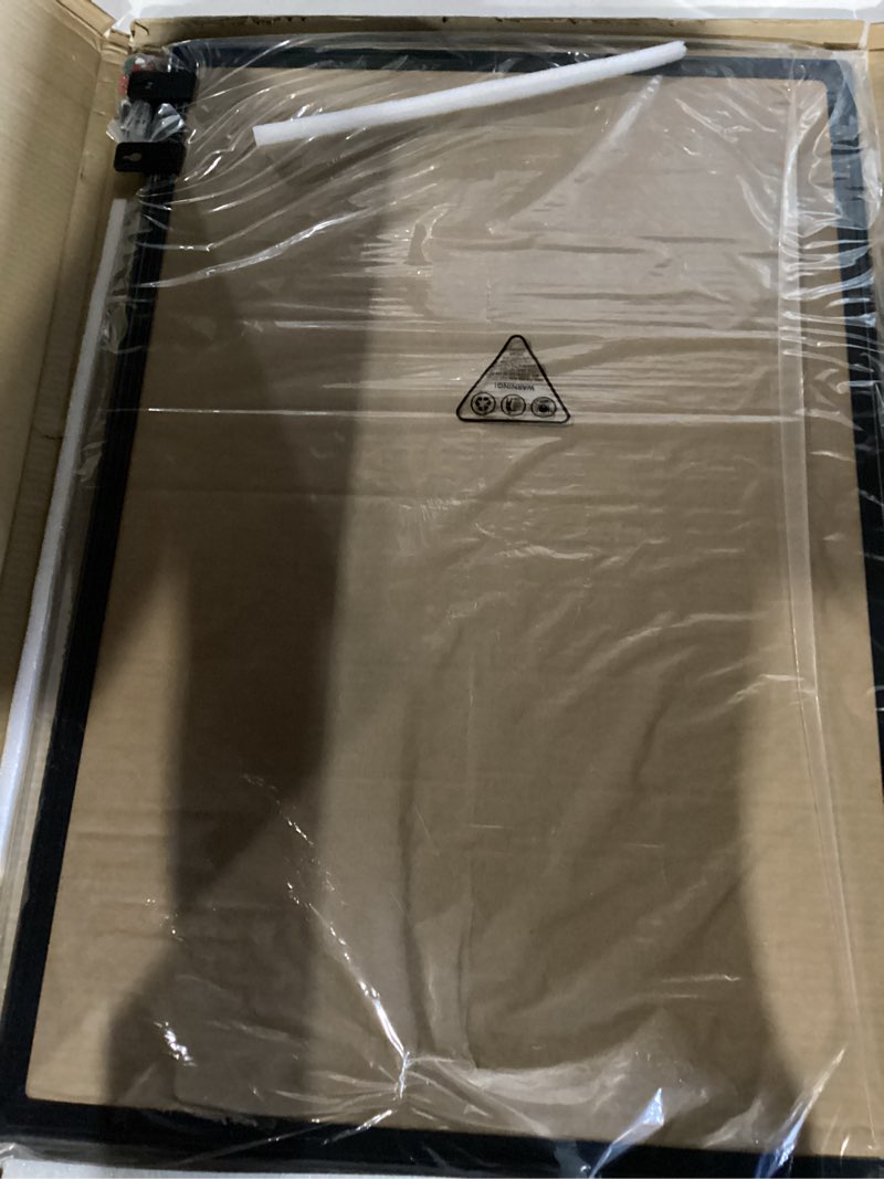 Condition photo showing New/Like New for board2by cork board bulletin board 20 x 30, black aluminium framed corkboard, office board for wall cork, large wall mounted notice pin board with 16 push pins for school, home & office 20"×30"