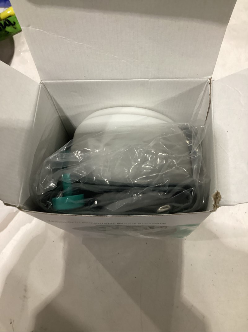 Condition photo showing Good Condition for blood pressure monitor, bp machine with large upper arm cuff of 8.7-17.3 inches, large screen, total 198 memories for 2 users(black+white)