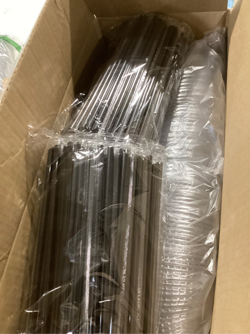 Condition photo showing Good Condition for wuhuixoz [200 sets - 12oz plastic cups with lids and straws, disposable cups for iced coffee, smoothie, milkshake, cold drinks - clear 200 set 12oz cups with lids and straws