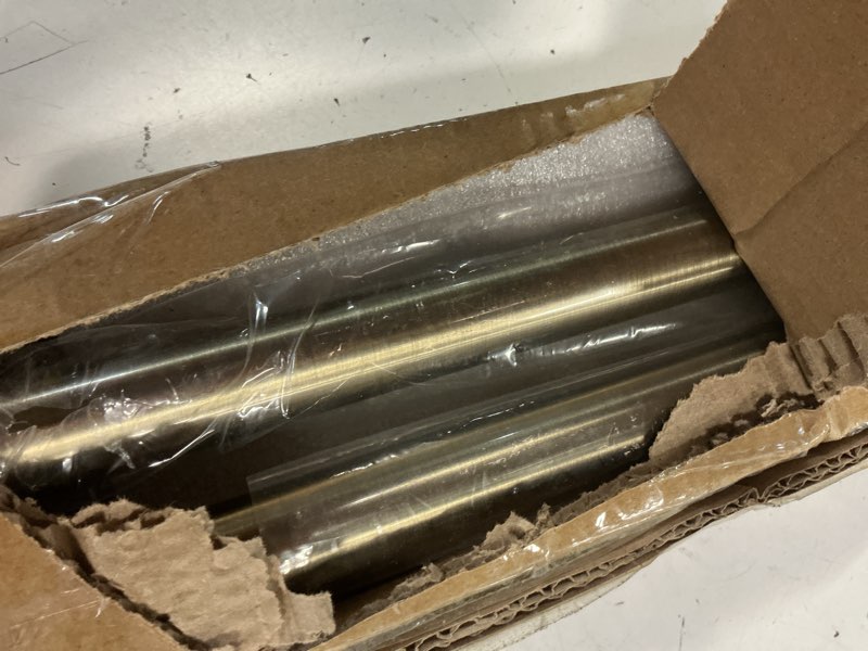 Condition photo showing Good Condition for antique bronze curtain rods 2 pack,1 inch disc curtain rods for windows 66 to 120",blackout wrap around curtain rod with aluminum finials and brackets,no screw disassembly adjustable curtain rod 66-120"(2 pack) antique bronze