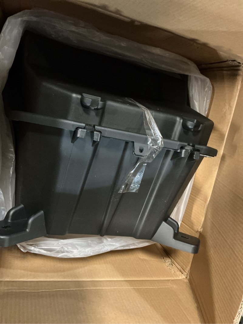 Condition photo showing Good Condition for 69qt rear cargo box for polaris rzr, utv poly waterproof rear bed storage tool box for polaris rzr 900 / xp 1000 / xp turbo/xp 4 1000 / s 2014-2023 accessories, replace oem #2881193