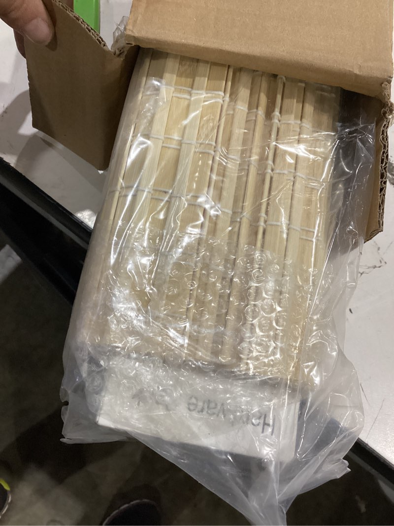 Condition photo showing New/Like New for seeye cordless bamboo roman shades, blackout natural bamboo blinds for indoor windows, roll up blind privacy shade for home, office, door, uv resistant & easy to install, 32" w x 64" h, natural privacy - natural 32"w x 64"h