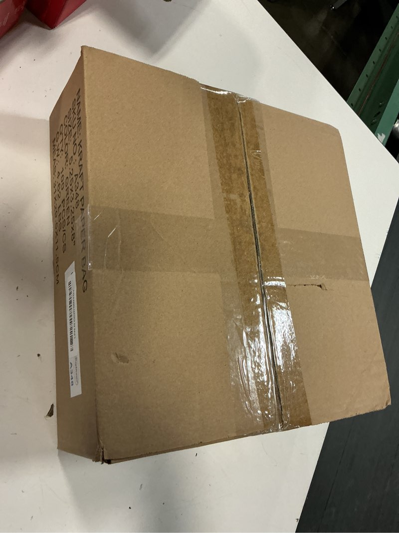 Condition photo showing New/Like New for bagdream forest green gift bags with handles bulk 5.25x3x8 inch 100pcs small kraft paper bags for christmas, thanksgiving, craft, party favors, retail, grocery, recyclable