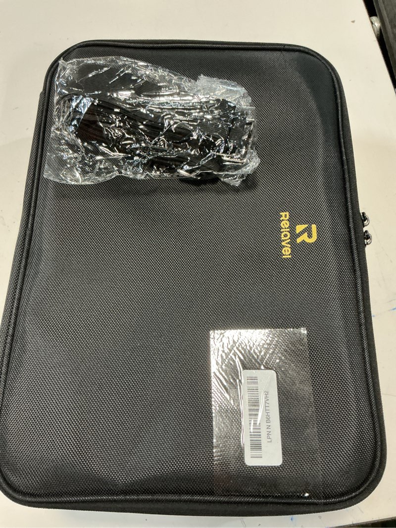 Condition photo showing Good Condition for monstina large makeup case, 3 layers makeup bag cosmetic organizer brush bag barber train case makeup artist box for hair curler hair straightener brush set and cosmetics a black large