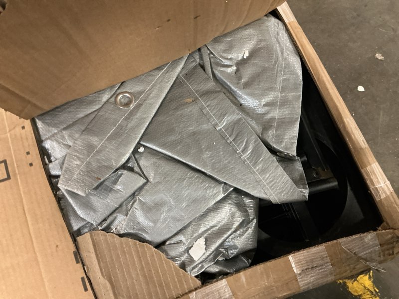 Condition photo showing As Is for 10×10×6 FT Large Outdoor Dog Kennel for Large Dogs - Heavy Duty Dog Kennel Outdoor with Roof, Covered Dog Kennels with Feeding Door and Double Lock 115.4\"L x 112.2\"W x 74.2\"H(incomplete) 