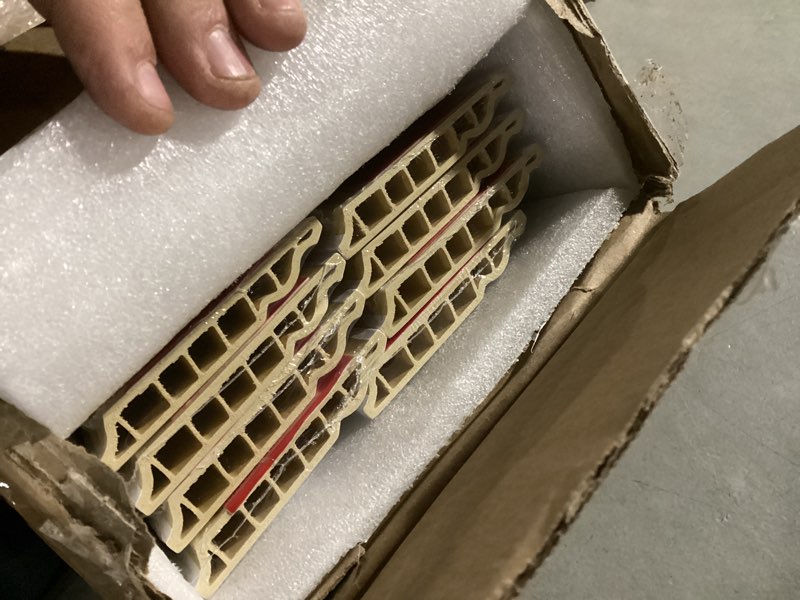 Condition photo showing New/Like New for Wall Baseboard Molding Trim,8-Pack of 48 x 3.27 Inch,Peel and Stick High Impact Finish Molding Panel Skirting Board for Home Decor,32 Feet (White 2) JF147-8P