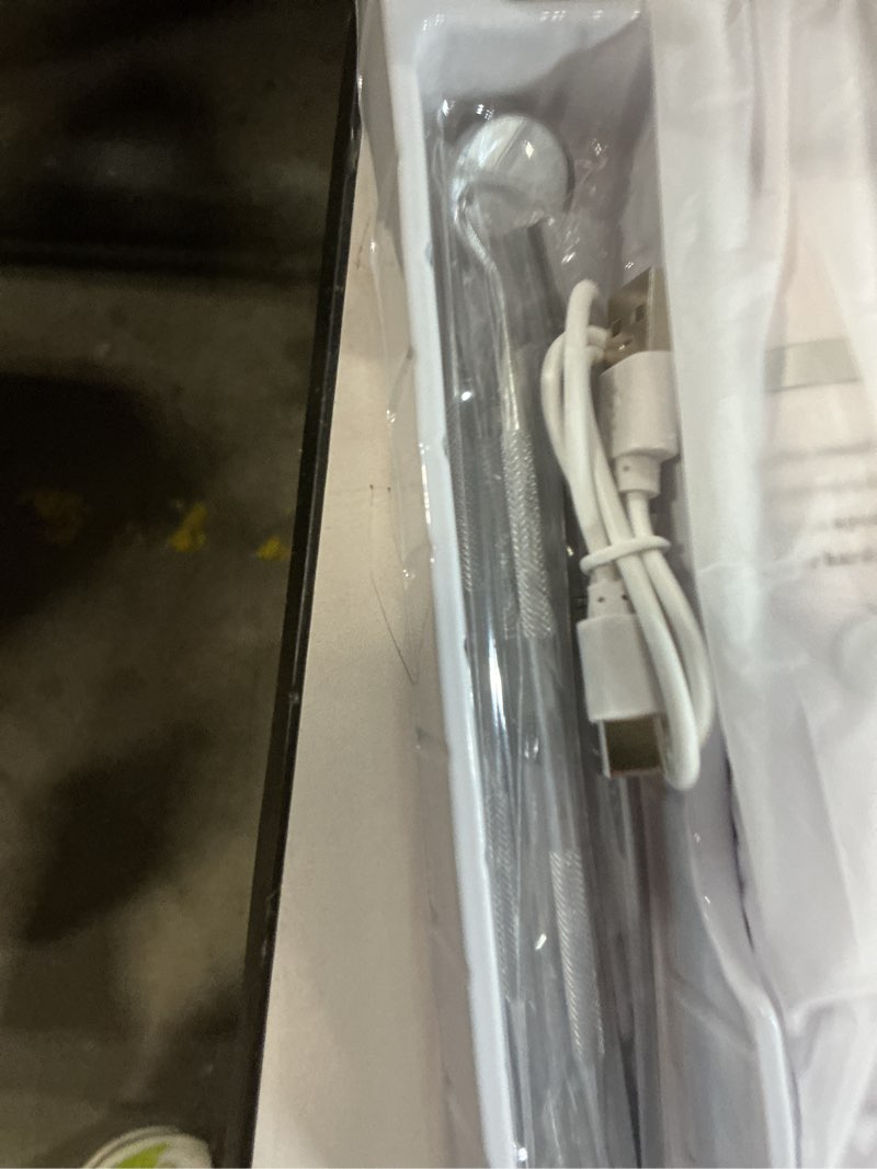 Condition photo showing Good Condition for dog plaque remover for teeth?pet ultrasonic tooth cleaner?teeth cleaning kit -tartar remover for teeth stains for dogs and cats (white)