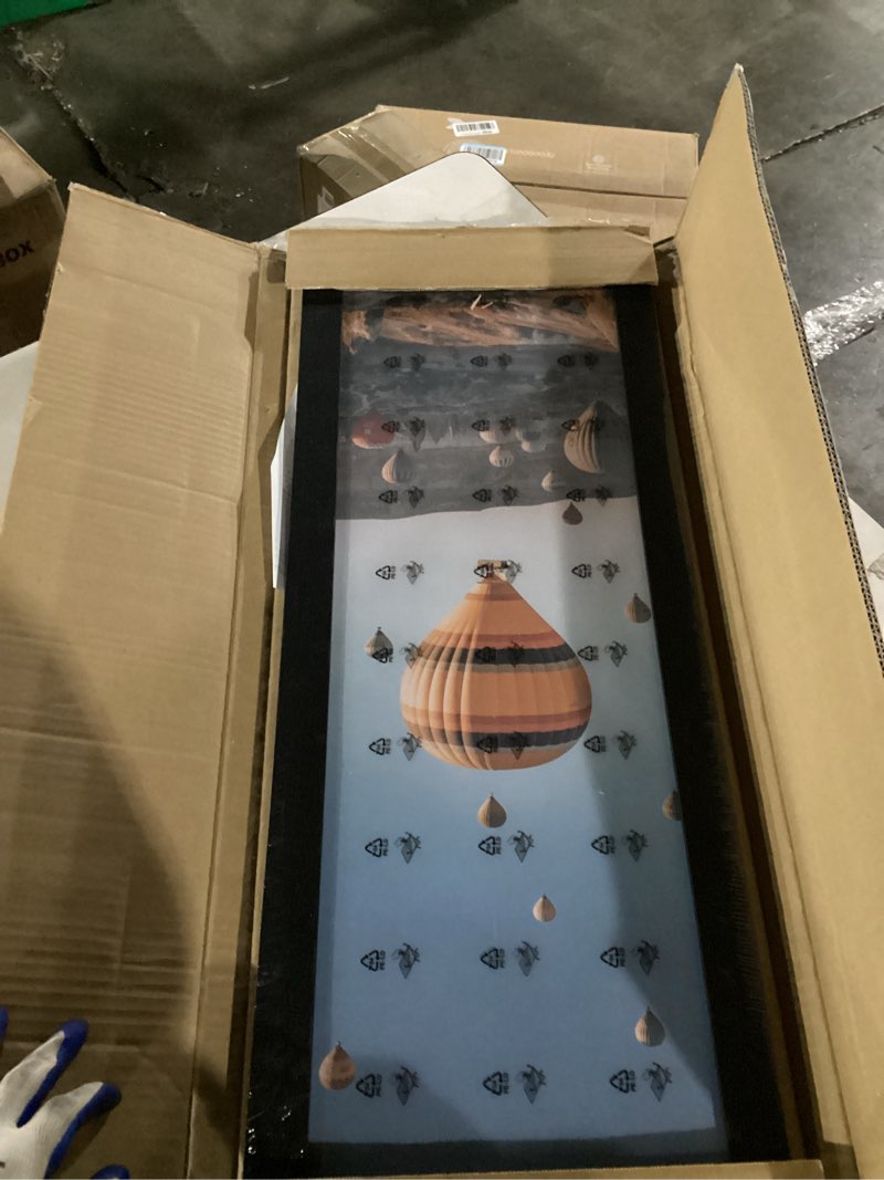 veleclo 10x30 picture frame for wall display, 10x30 black picture frame with shatter resistant plexi