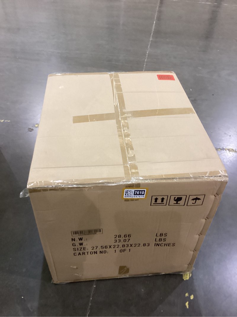 armen living justin modern farmhouse 26" seat height swivel vintage gray faux leather bar stool with