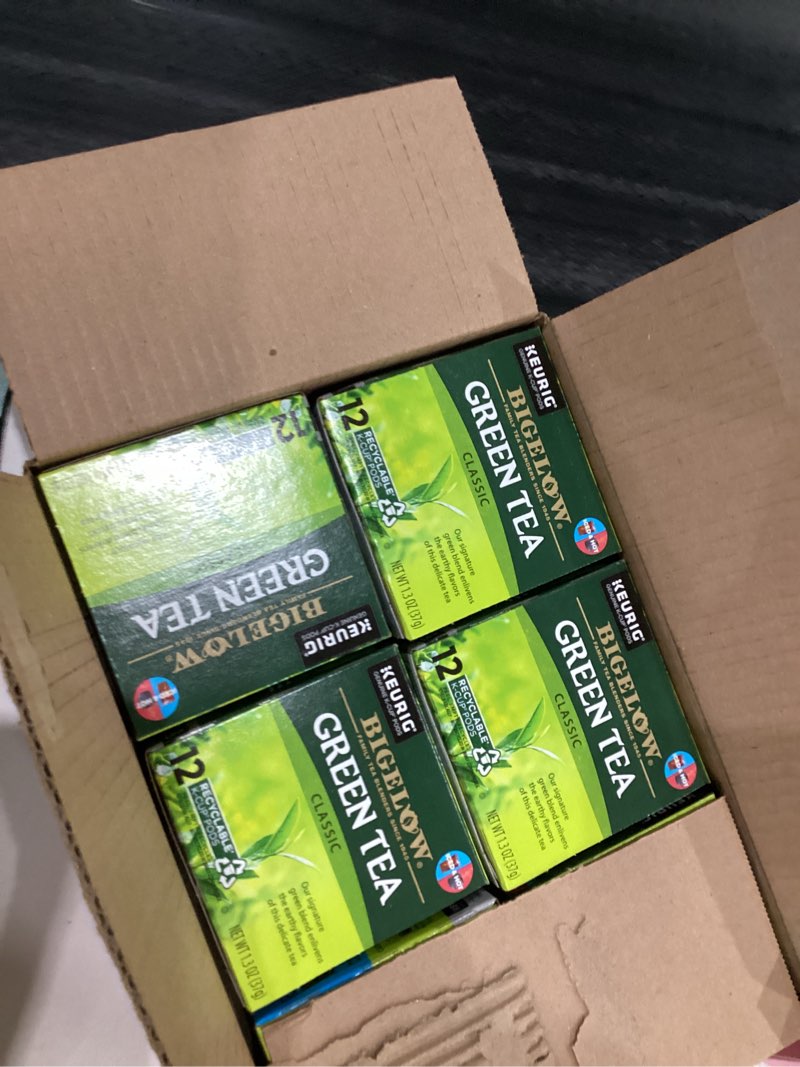 Condition photo showing New/Like New for Bigelow Tea Green Tea Keurig K-Cup Pods, Caffeinated Tea Keurig Tea Pods, 12 Count (Pack of 6), 72 Total K-Cup Pods 72 count (Pack of 6)