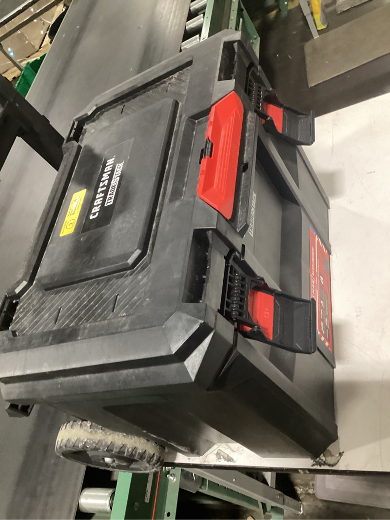 Condition photo showing New/Like New for CRAFTSMAN TRADESTACK 22.5-in W x 23.625-in H x 18-in D Black Structural foam Rolling Tool Box