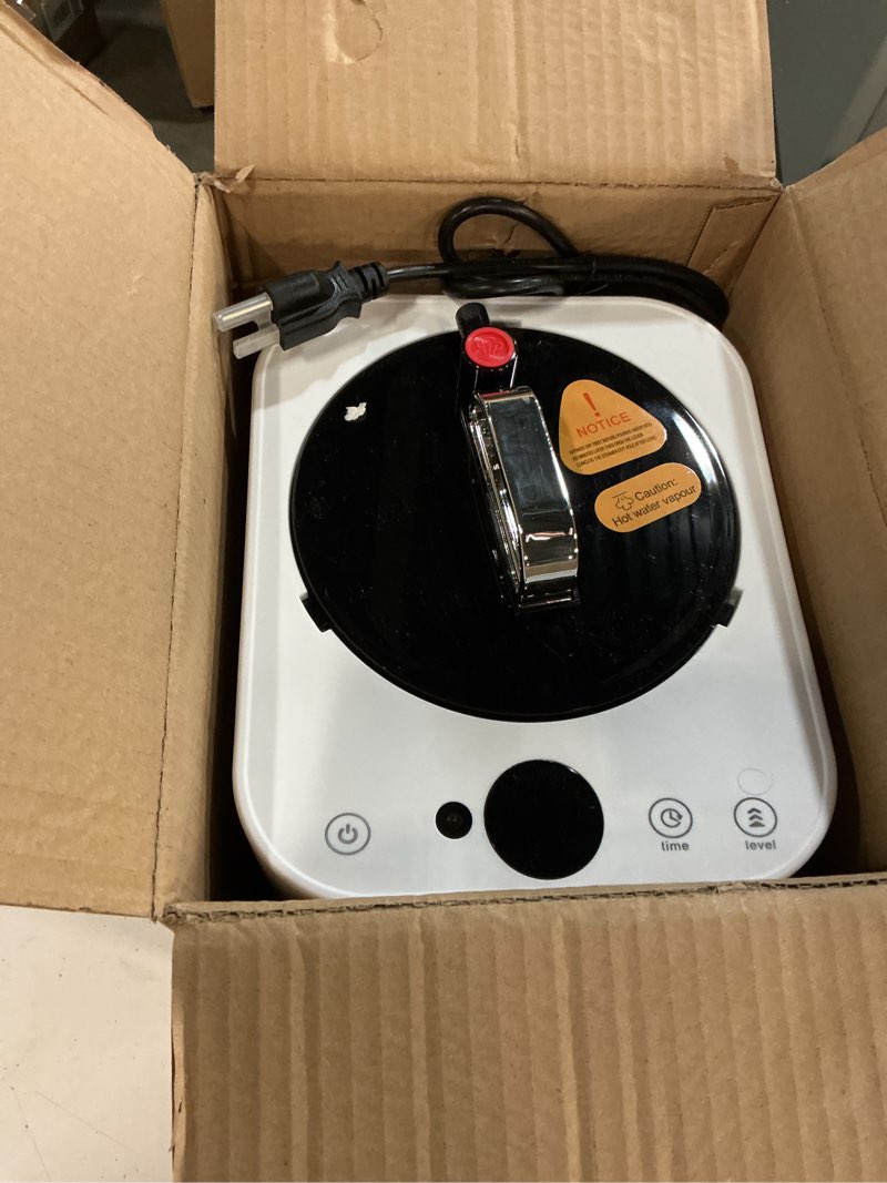 Condition photo showing As Is for Portable Sauna for Home, Personal SPA Steam Sauna with 10 Min Fast Heating & 9 Levels Heat, Warm Sauna Tent with 3L/1200W Steamer, Folding Chair, Remote Control for Body Relaxation,32\" x 32\" x 71\" (incomplete steamer only)
