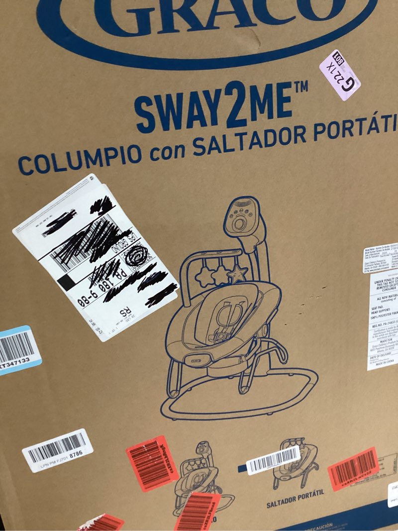 graco sway2me portable baby swing and bouncer seat with music, sounds, and adjustable settings, wats