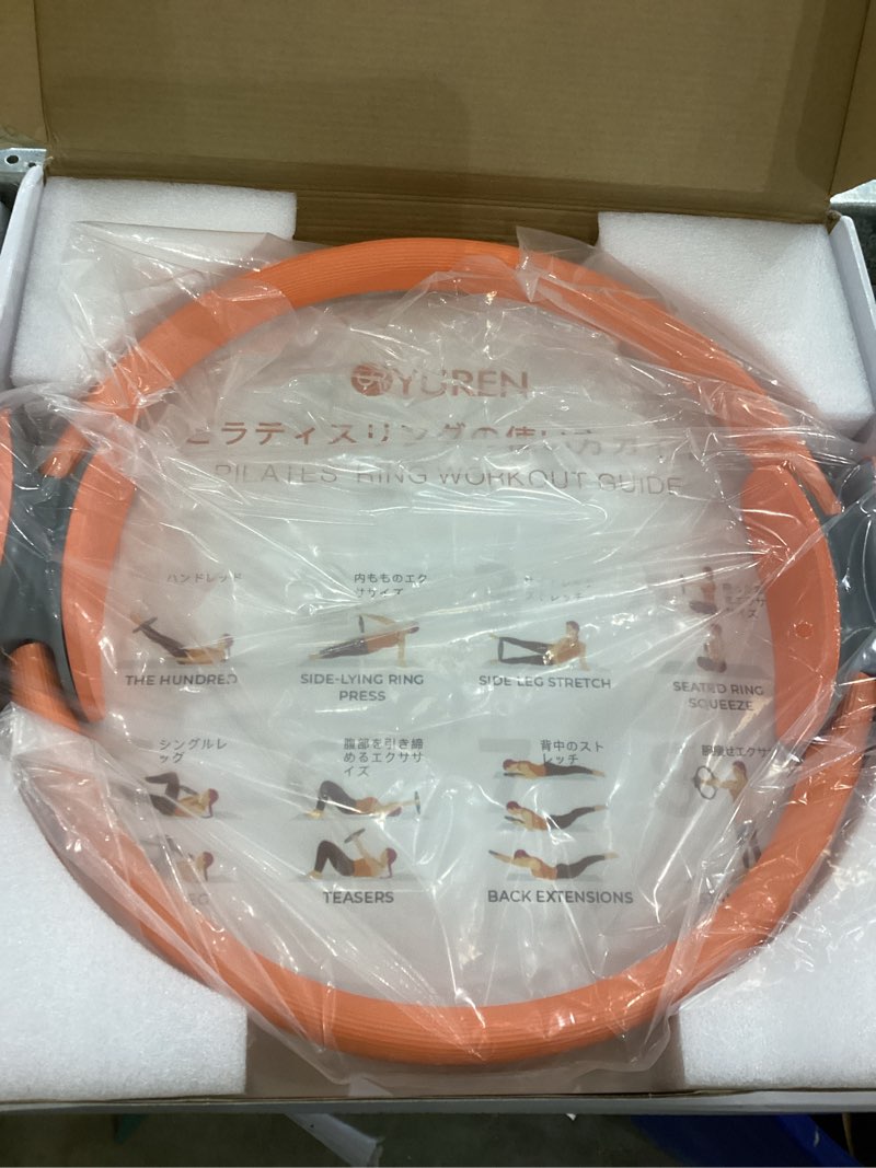 RYTMAT Pilates Ring 14.7 Inch Magic Fitness Circle Durable TPE Padded Handles Exercise Equipment for