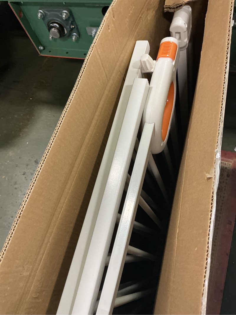 Condition photo showing As Is for owlie Baby Gate with Door 66-75 Inch, Extra Wide Stair Gates for Kids Adjustable Wide Dog Pet Gate S