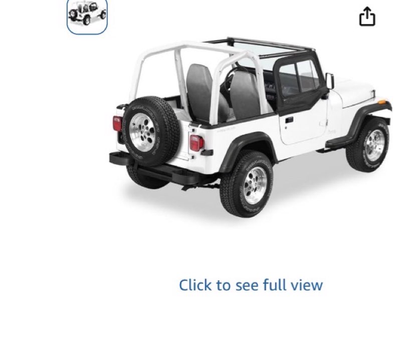 Bestop Upper Door Sliders - Jeep '97-06 Wrangler TJ (Black Denim; Dual Sliding Window)