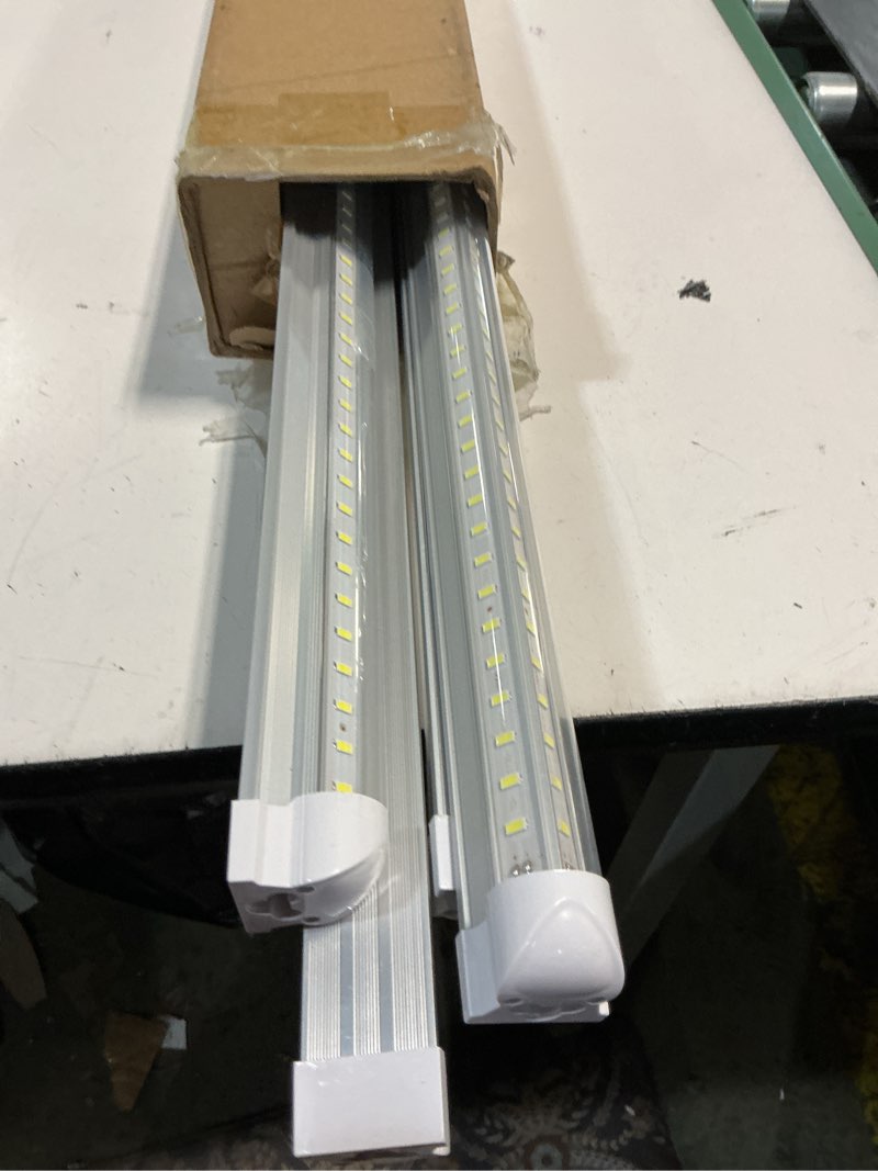 Condition photo showing Good Condition for skymoatled 4pack 4ft led shop light garage lights,50w 6000k 7500lm white light,hanging/surface mount,plug and play,linkable t8 led shop lights,commercial bay lighting for warehouse workshop basement 4ft-4pack-6000k