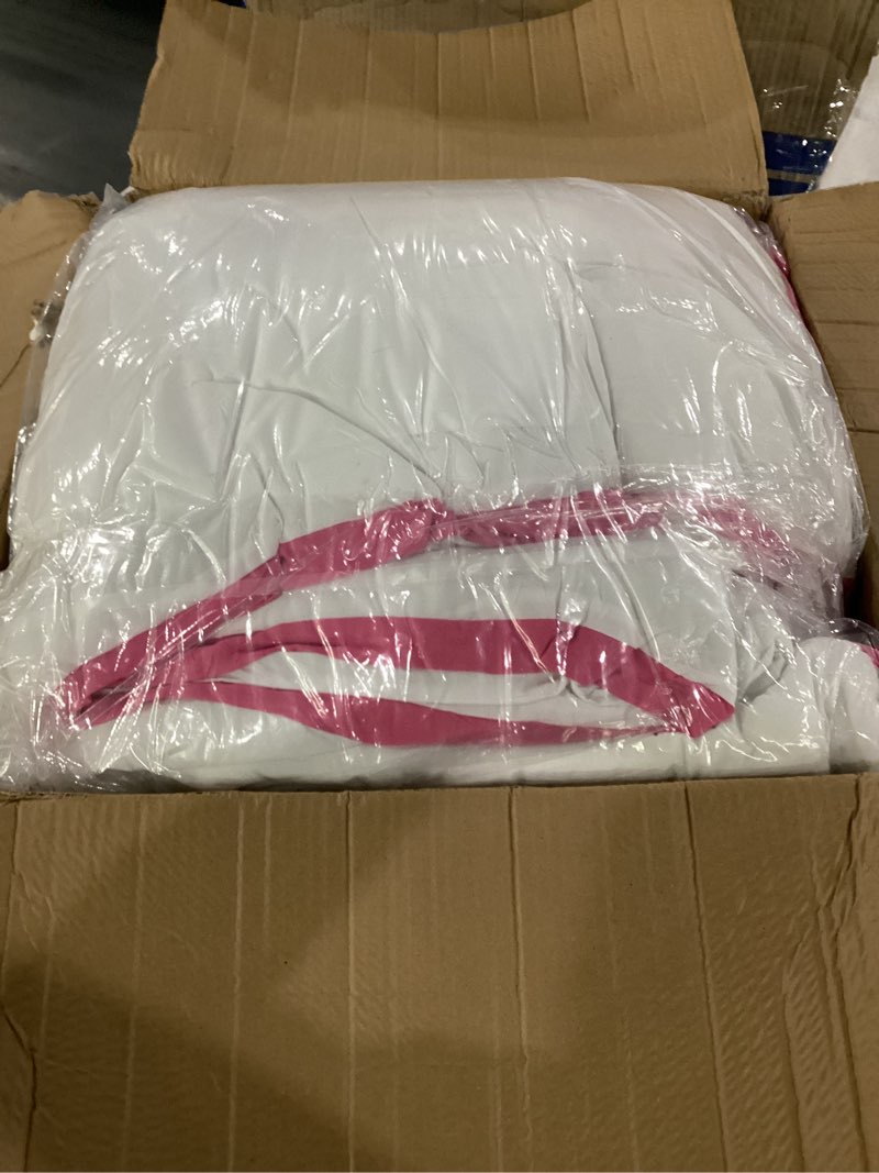 Condition photo showing Good Condition for betsey johnson - queen bedding set, soft comforter set with matching pillowcases & bonus ultra-soft plush throw blanket, lightweight bed set for year-round use, 4 piece bed set (signature hotel pink) queen signature hotel pink