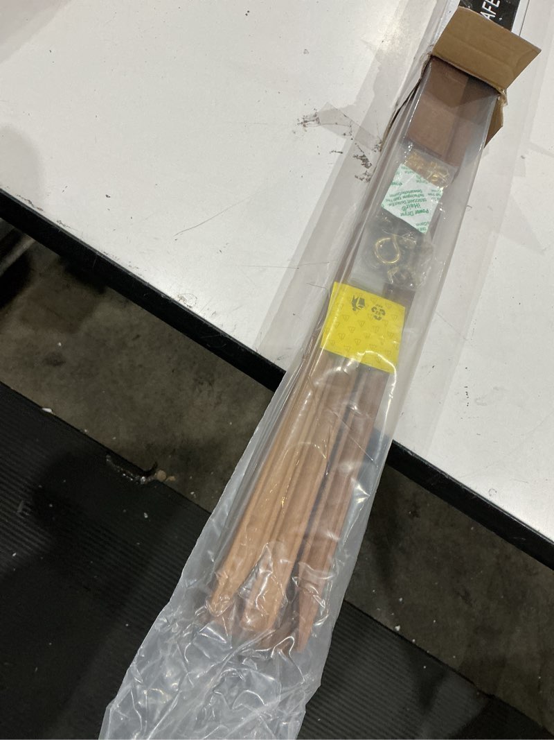 Condition photo showing As Is for meeden easel stand for wedding sign: wood tripod for poster board - wooden easel standing for display welcome picture walnut