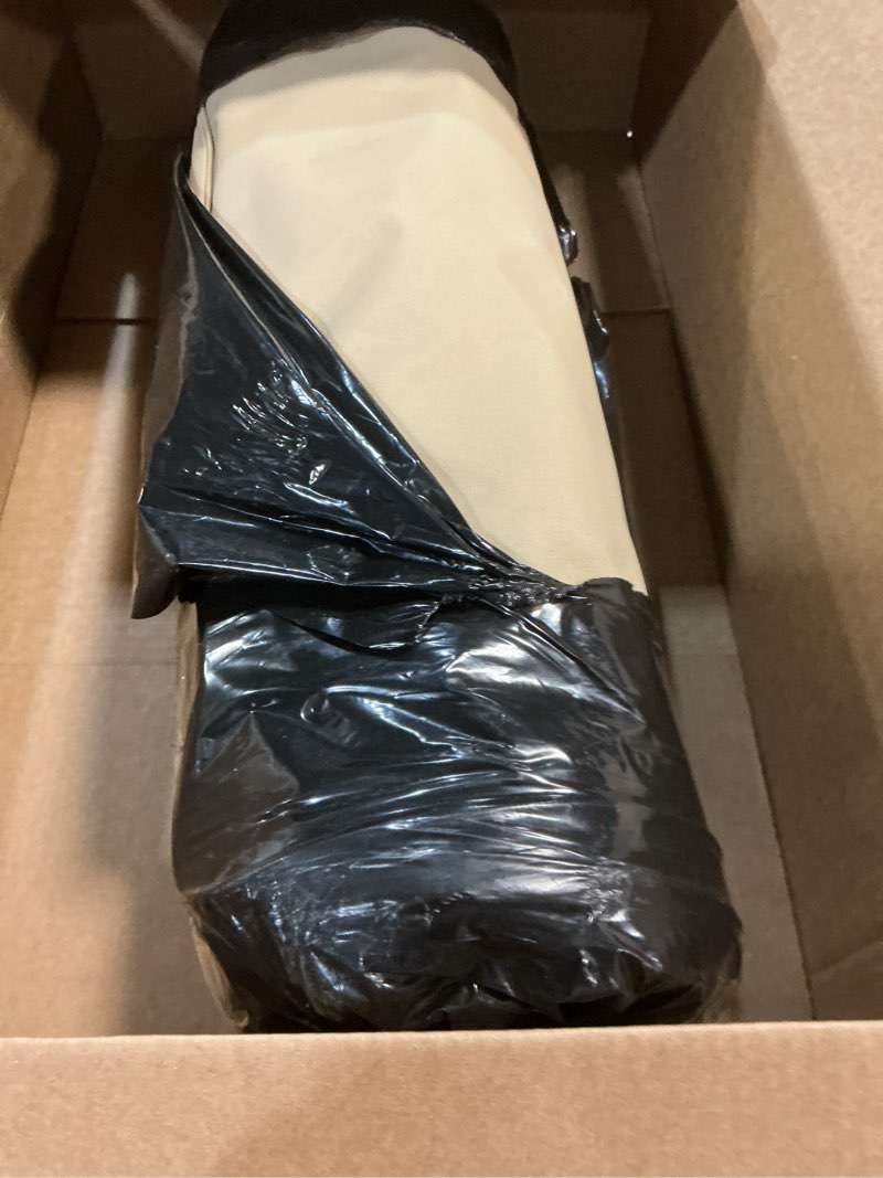 Condition photo showing Good Condition for Patio Chair Cushion 20"x20" Waterproof Outdoor Seat Cushions for Patio Furniture Garden Sofa Couch Chair Pads with Handle and Adjustable Straps, 2 Packs, Beige Beige 20x20x3 inch 2 Pack