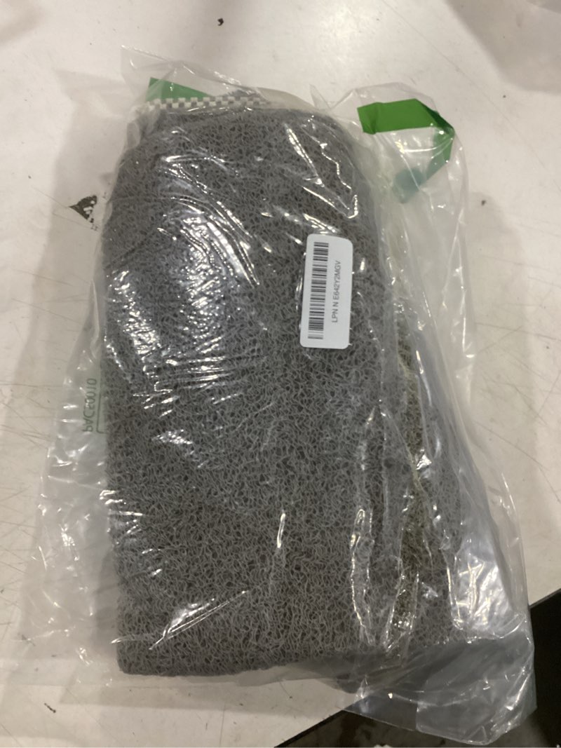 Condition photo showing Good Condition for hitslam shower mat, 32 x 24 inch non slip bath mat for tub, soft pvc loofah bathtub mats with drain holes, quick drying bathroom stall floor mat, bathroom accessories without suction cup, grey grey 32" x 24" (rectangular)