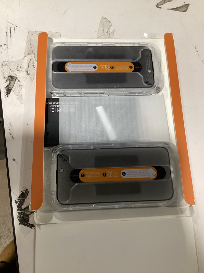 Condition photo showing New/Like New for DIMONCOAT 4-PACK TOP 9H+ Glass for iPhone 15 Pro Privacy Screen Protector [Auto Alignment Kit] [10X Military Protection] UNBREAK Tempered Glass Film for iPhone 15 Pro 6.1 inch [Case Friendly] iPhone 15 Pro (6.1 inch) Privacy