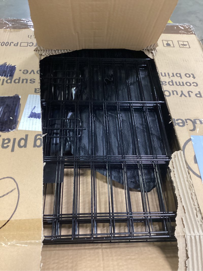 Condition photo showing Good Condition for PJYuCien Dog Playpen - Metal Foldable Dog Exercise Pen, Pet Fence Puppy Crate Kennel Indoor Outdoor with 8 Panels 24”H & Top Cover and Bottom Pad for Small Medium Pets 24"H Playpen+Bottom+Top Cover