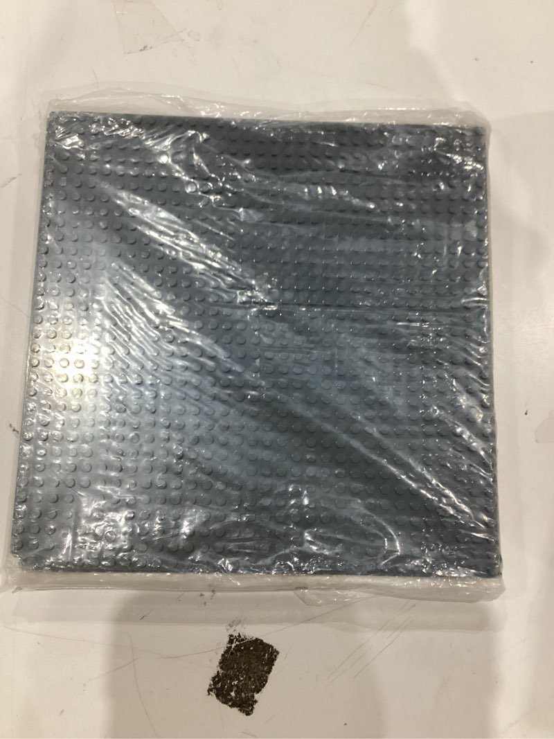 Condition photo showing New/Like New for MIMAX Peel-and-Stick Baseplates - Self Adhesive Building Brick Plates - Compatible with All Major Brands - 4 Pack - 10 inch x 10 inch (Dark Gray)