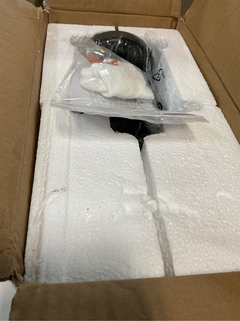 Condition photo showing Good Condition for flush mount ceiling light fixture < bulb not included >, black metal frame ceiling light fixture with seeded glass, farmhouse light fixture for kitchen island entryway porch foyer