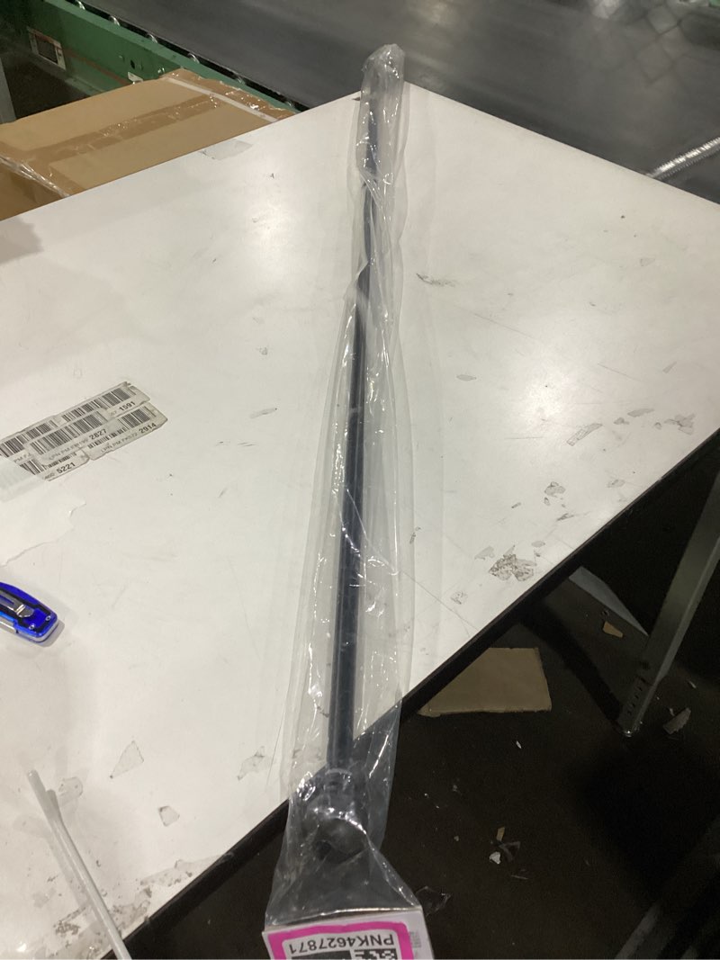 Condition photo showing New/Like New for Kenney Chelsea Ball End Window Curtain Rod - Adjustable for Windows 48 to 86 Inches, Extendable Set, Black 1-Pack 48-86" Black