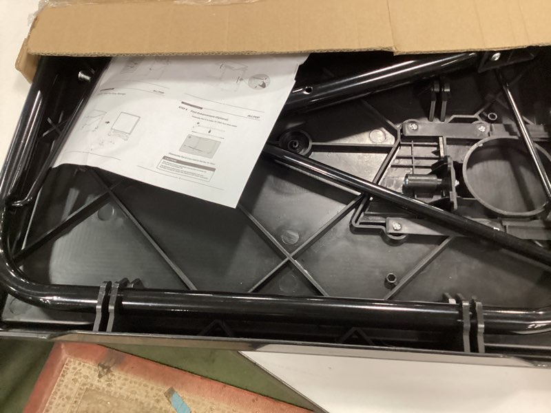 Condition photo showing Good Condition for Allpop TV Tray Table, Adjustable TV Dinner Tray for Eating, Folding Laptop Table with 6 Heights & 3 Tilt Angles, Cup Holder on Couch & Bed, Black Black Allpop-TV Tray