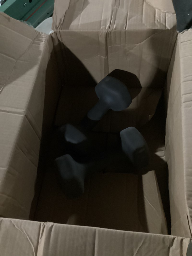 Condition photo showing As Is for Amazon Basics Neoprene Dumbbell Hand Weights for Exercise and Muscle Toning 15 Pound, Pair