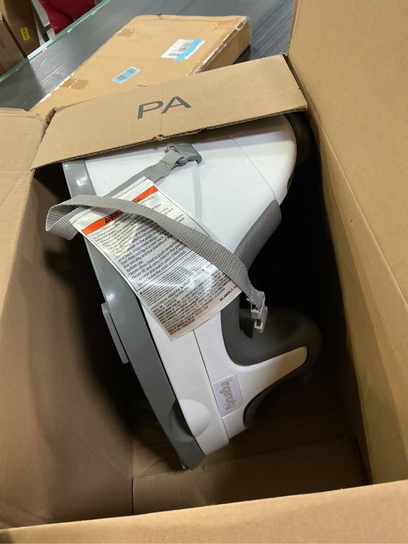 Condition photo showing As Is for Ingenuity Baby Base 2-in-1 Booster Feeding and Floor Seat with Self-Storing Tray - Slate
