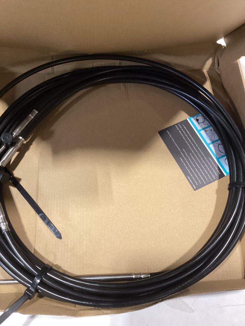 Condition photo showing As Is for 2pcs boat throttle and shift cables compatible with mercury mercruiser marine force outboard engine 600a/4000 series controller(gen 1/cc179xx, gen2/cc189xx) 15ft gen 1